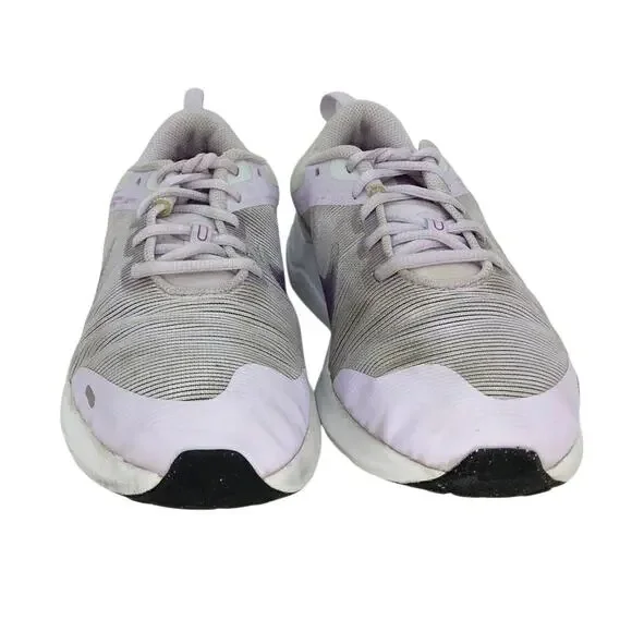 NIKE DOWNSHIFTER 12 Jr. Girls Violet/Gray Running Sneakers- Size: 5 1/2Y - Picture 2 of 6